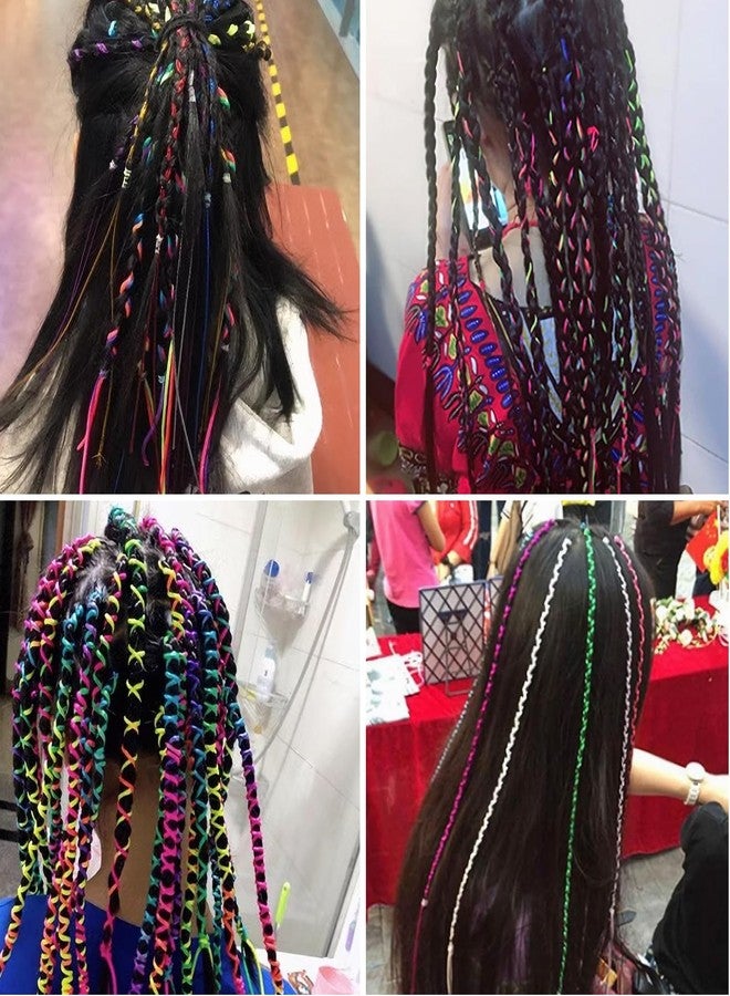 Telooco 30Pcs Multi-color Hair Rope Set - 82cm Long, 1.5mm Wide - Braid Hair Accessories for Girls - DIY Hairstyle Tool - Image 5